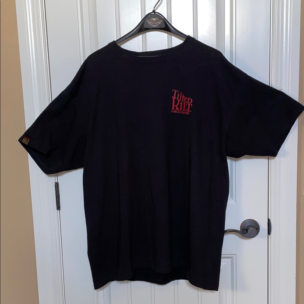 TILTED KILTS 2X Black Short Sleeve Men's Tee Preshrunk 100% Cotton - Picture 2 of 16